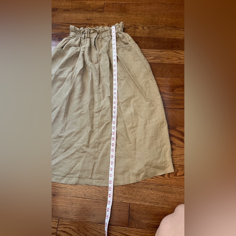Zara Linen Midi Skirt Sz S - Picture 10 of 10